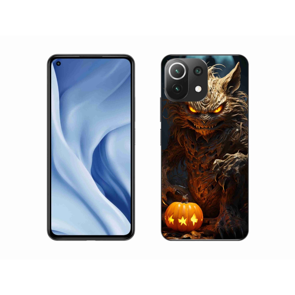 Gelový kryt mmCase na Xiaomi Mi 11 Lite 4G/5G - halloweenská příšera