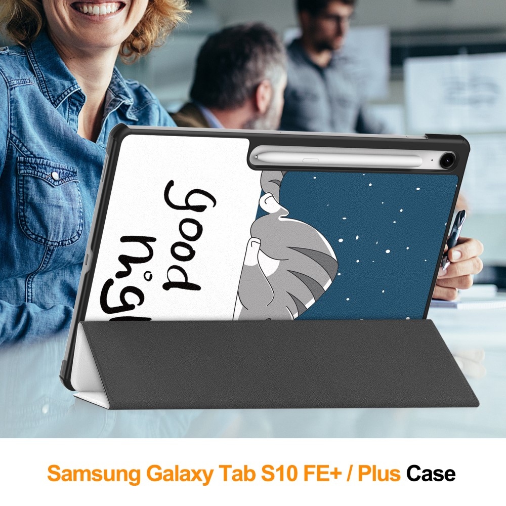 Patte chytré zavírací pouzdro na Samsung Galaxy Tab S10 FE+ - kočka
