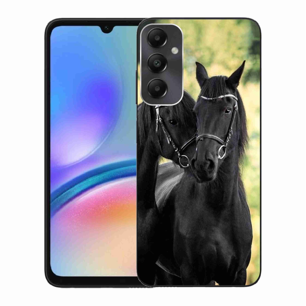 Gelový kryt mmCase na Samsung Galaxy A05s - dva černí koně
