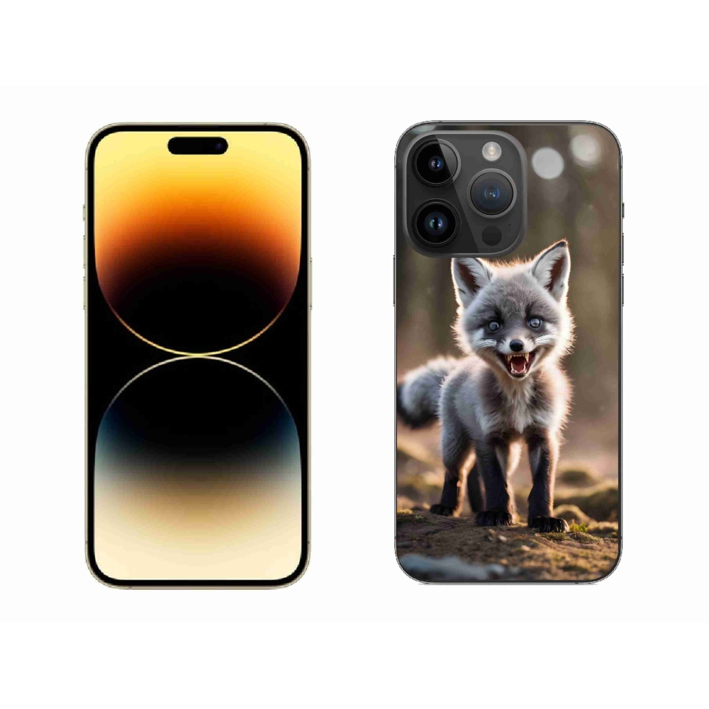 Gelový kryt mmCase na iPhone 14 Pro Max - rozzuřená liška