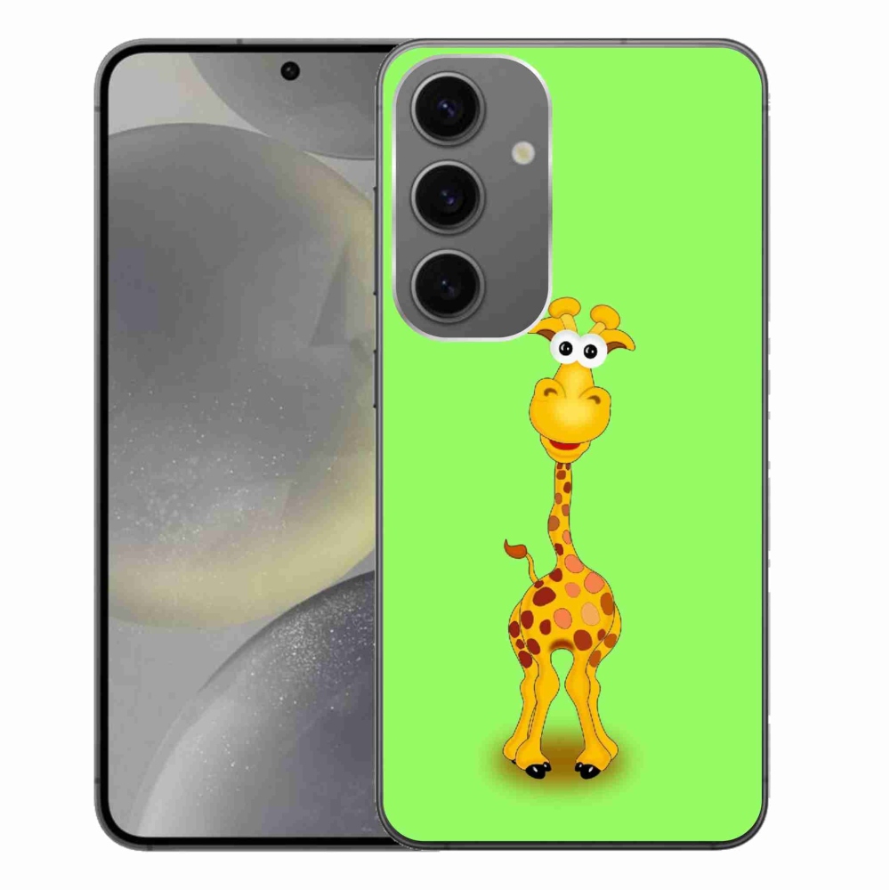Gelový kryt mmCase na Samsung Galaxy S24+ - kreslená žirafa