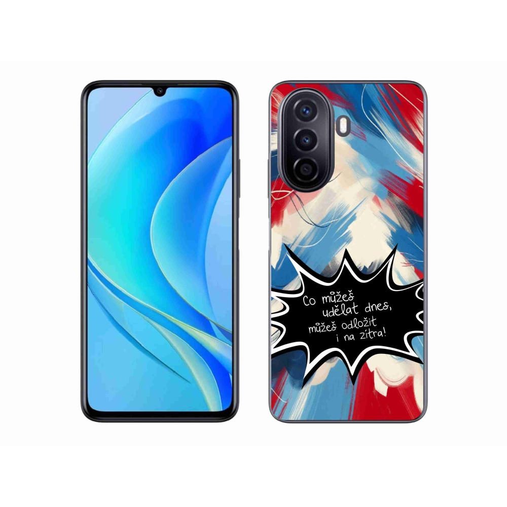 Gelový kryt mmCase na Huawei Nova Y70 - vtipný text 9 černé pozadí