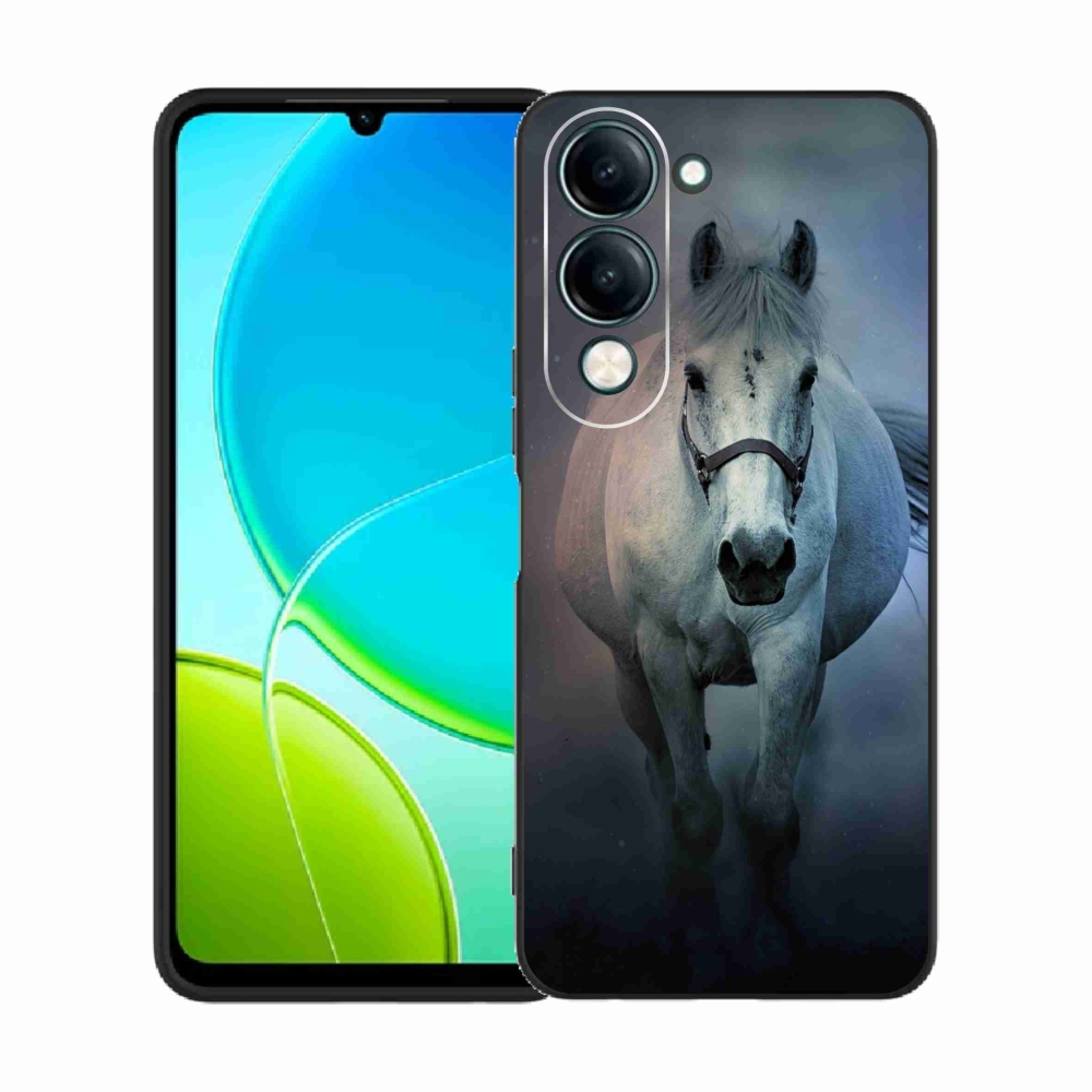 Gelový kryt mmCase na Vivo Y29s 5G - běžící bílý kůň
