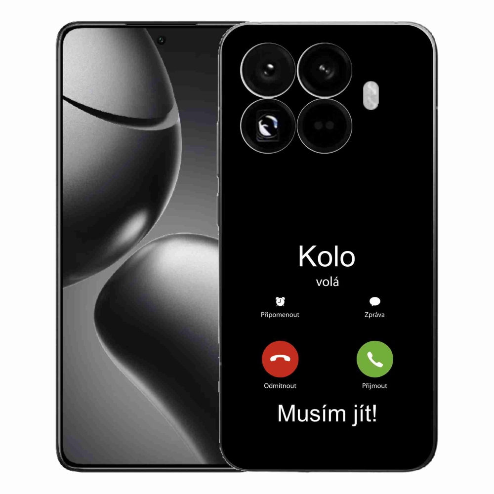 Gelový kryt mmCase na Xiaomi 15T Pro - kolo volá černé pozadí