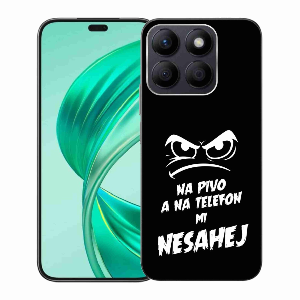 Gelový kryt mmCase na Honor X8b - pivní motiv 2 černé pozadí