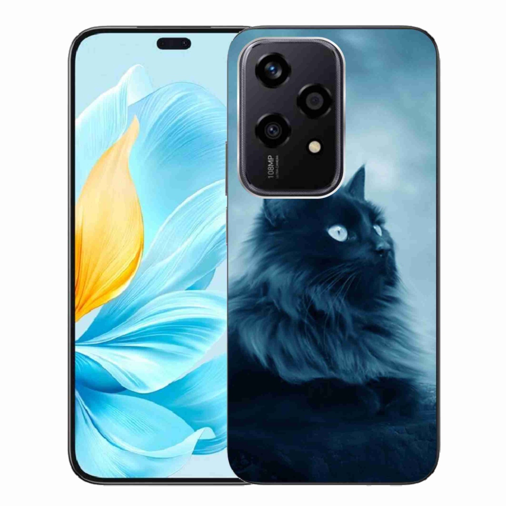 Gelový obal mmCase na Honor 200 Lite 5G - černá kočka 1