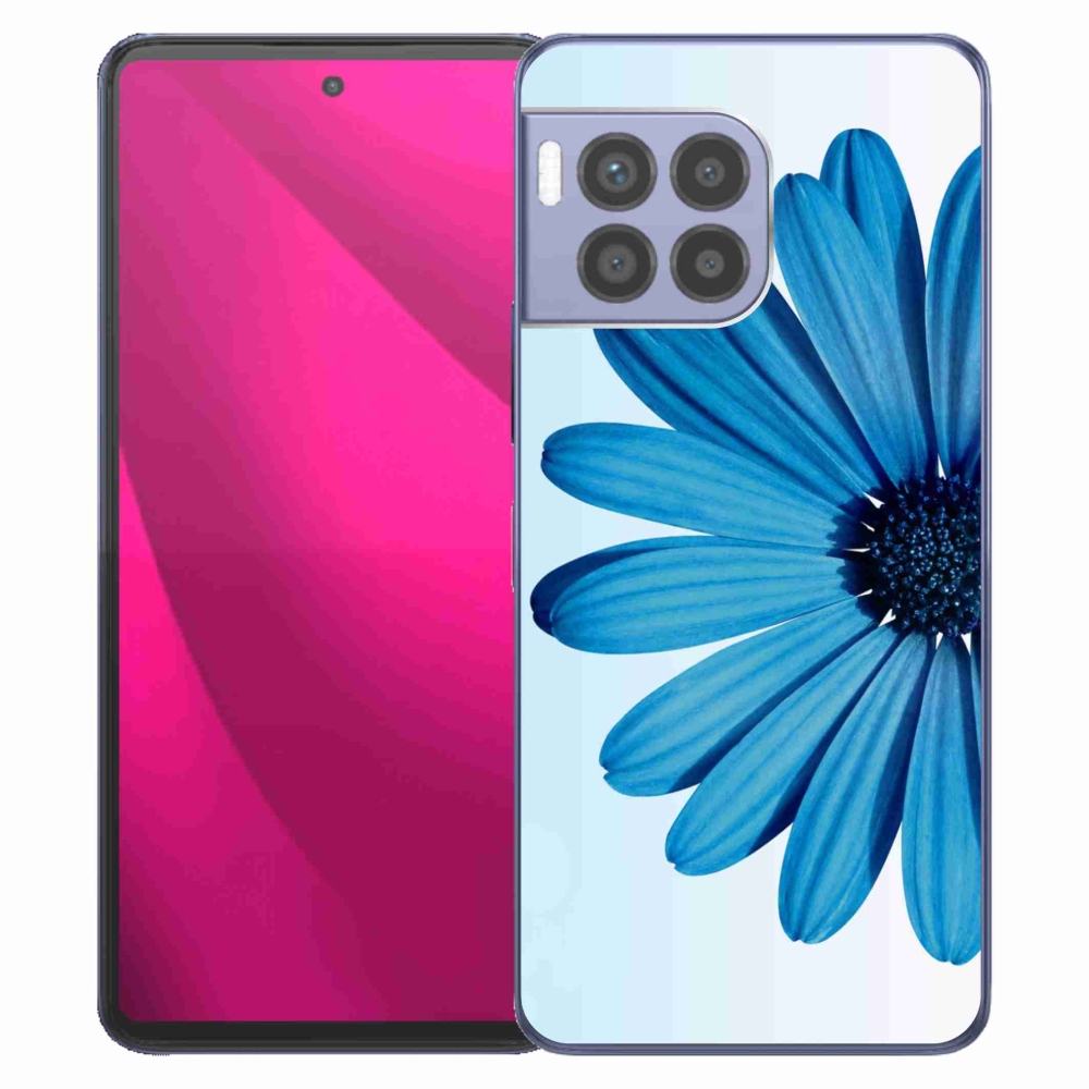 Gelový kryt mmCase na T-Mobile T Phone 2 Pro - modrá kopretina