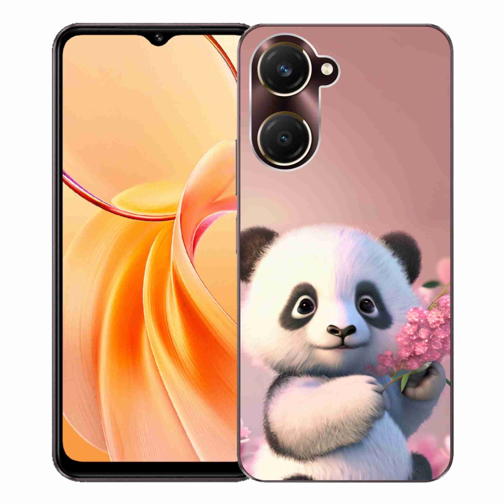 Gelový kryt mmCase na Vivo Y28s 5G - roztomilá panda