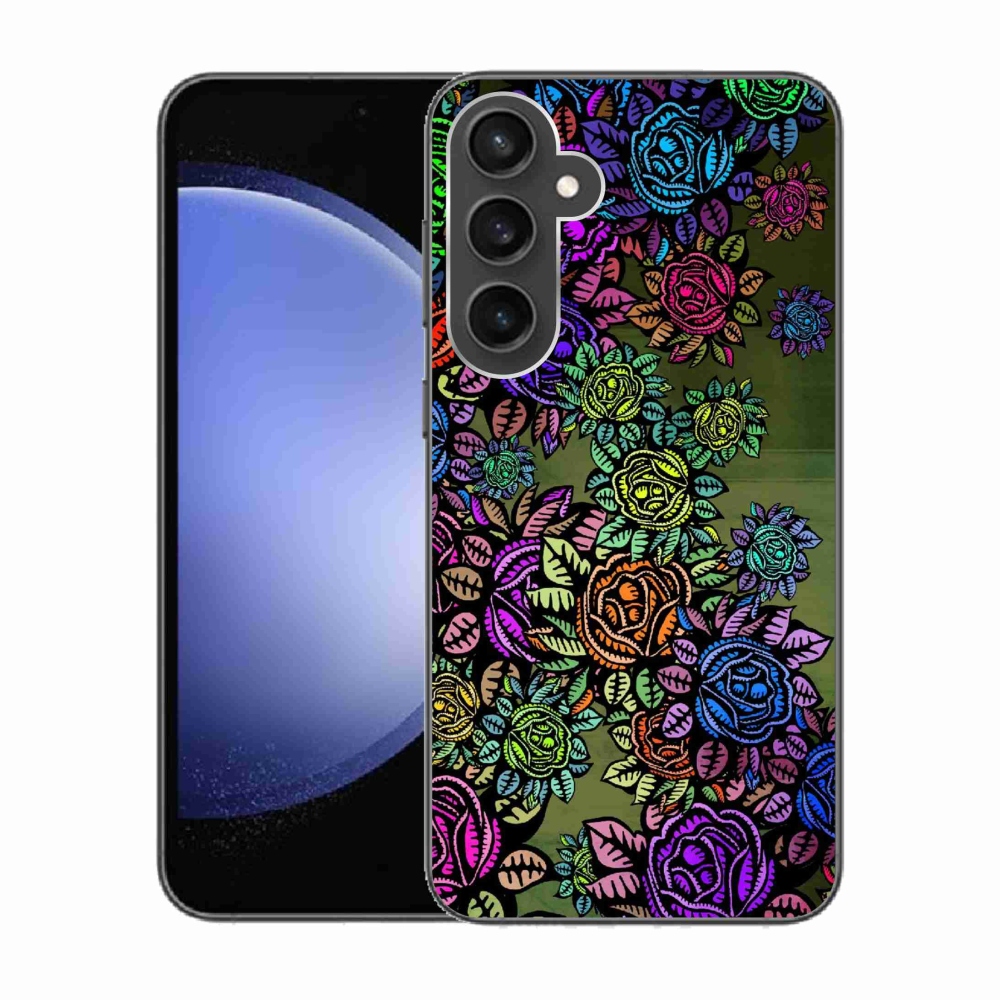 Gelový kryt mmCase na Samsung Galaxy S23 FE - květiny 6