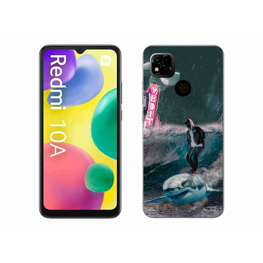 Gelový kryt mmCase na Xiaomi Redmi 10A - žralok
