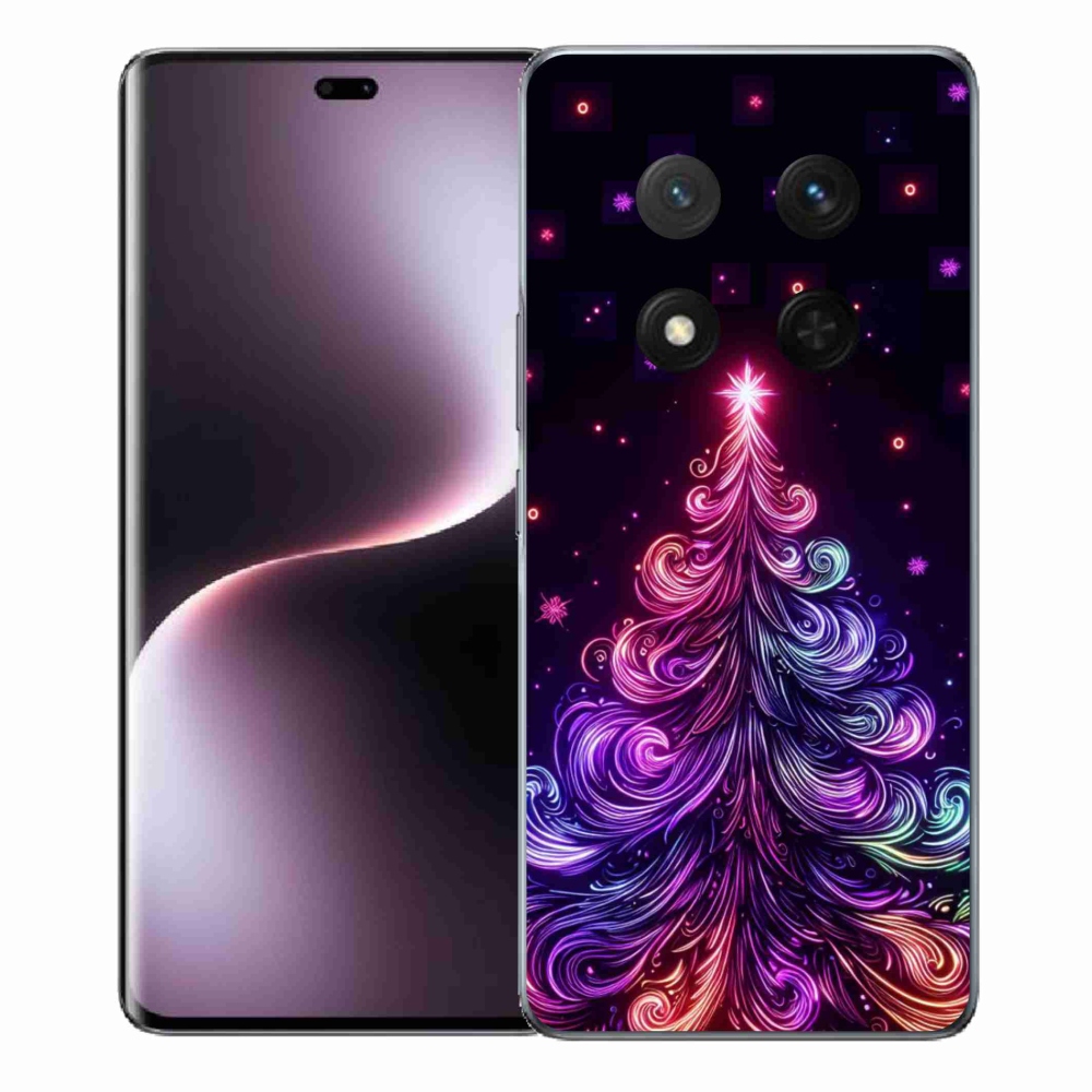 Gelový kryt mmCase na Honor Magic 7 Lite 5G - neonový vánoční stromek 1