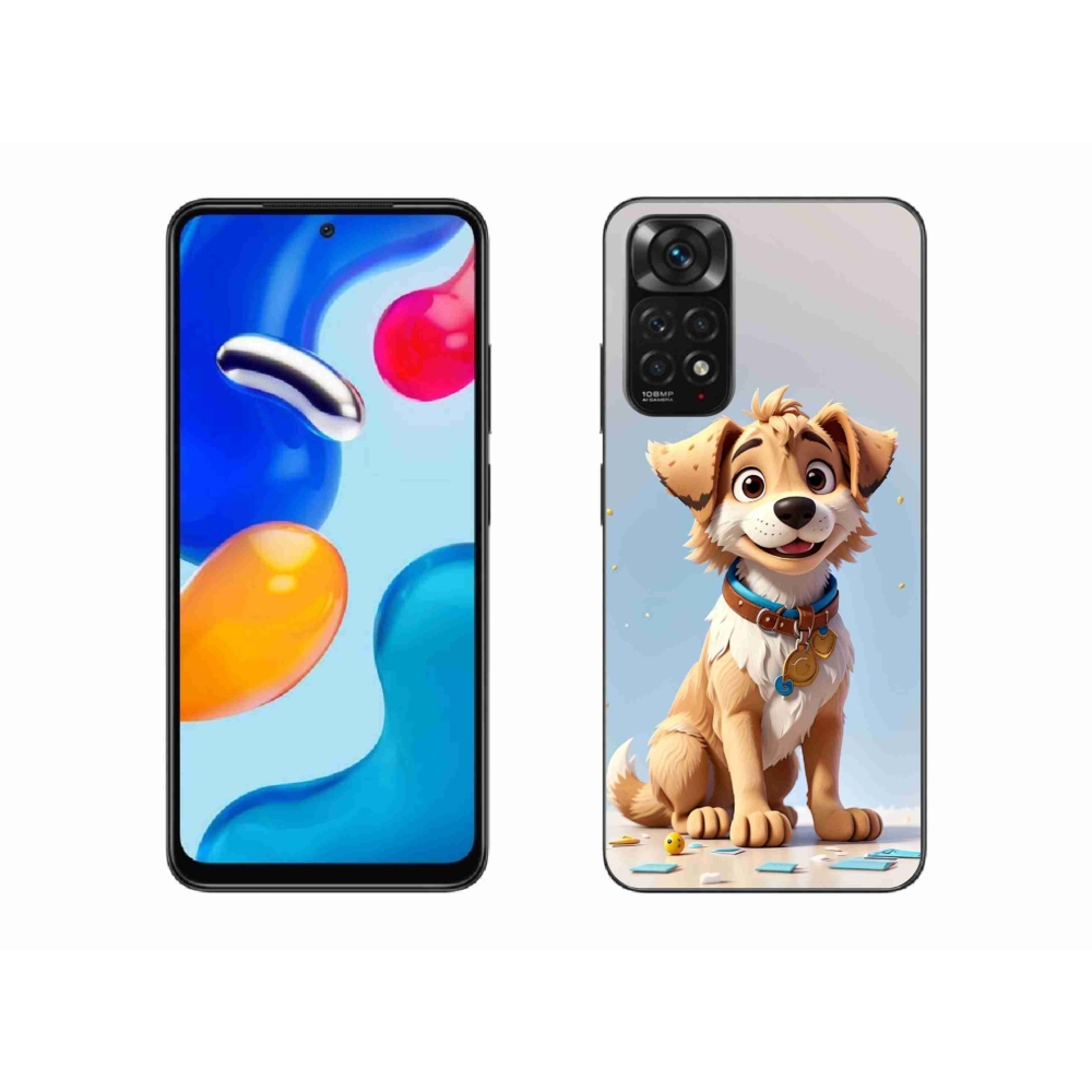 Gelový kryt mmCase na Xiaomi Redmi Note 11S 4G - kreslené štěně