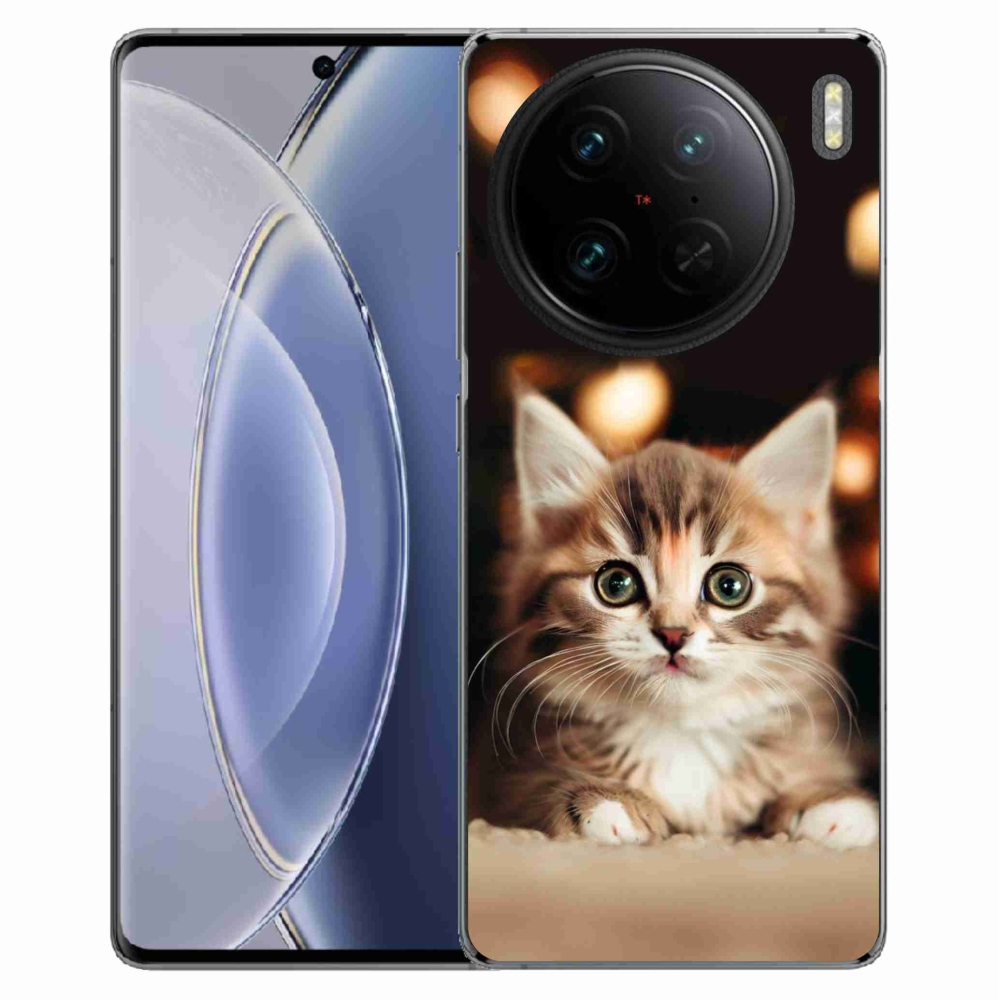 Gelový kryt mmCase na Vivo X90 Pro - roztomilé kotě 2