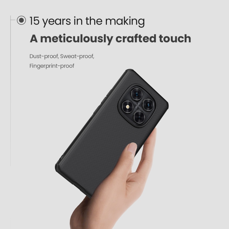 Nillkin Super Frosted PRO Magnetic Zadní Kryt pro Xiaomi Redmi Note 14 Pro 5G/Poco X7 5G Black