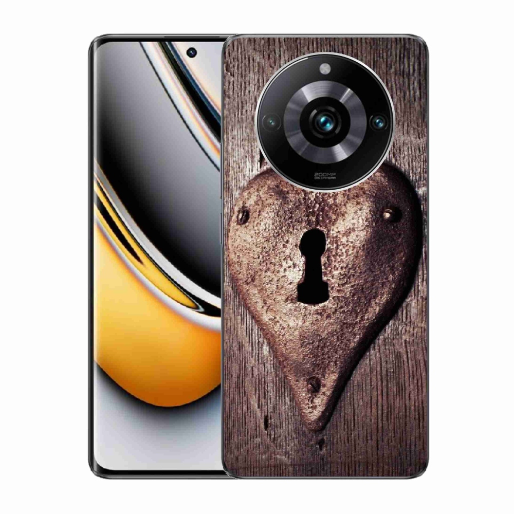 Gelový kryt mmCase na Realme 11 Pro/11 Pro+ - zámek ve tvaru srdce
