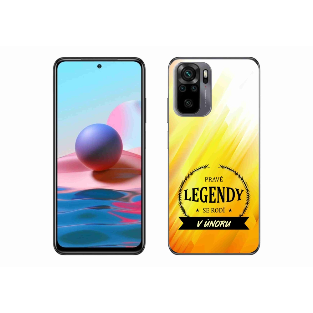 Gelový kryt mmCase na Xiaomi Redmi Note 10S - legendy v únoru žluté pozadí