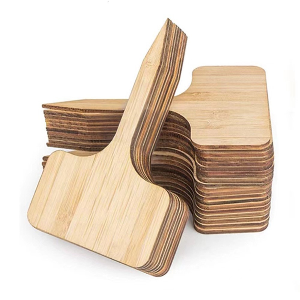 Sada dřevěných zahradních jmenovek k rostlinám 10 ks