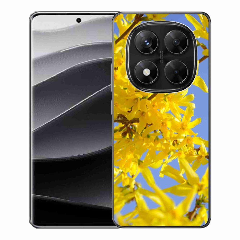 Gelový kryt mmCase na Xiaomi Redmi Note 14 Pro 5G/Poco X7 5G - žluté květy