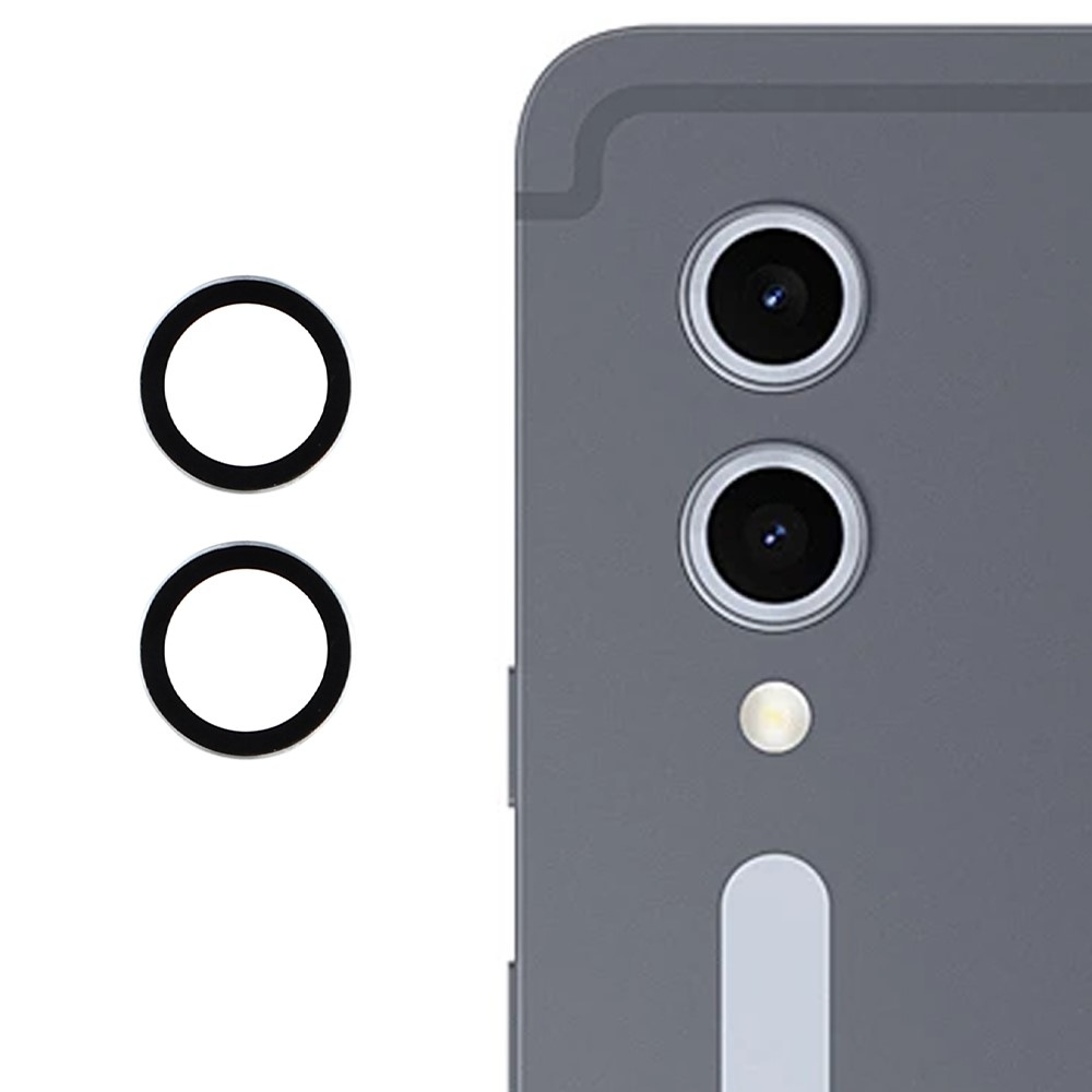 Sklo čočky fotoaparátu na Samsung Galaxy Tab S10 Ultra/S10+/S9 FE+/S9 Ultra/S9+ - stříbrné