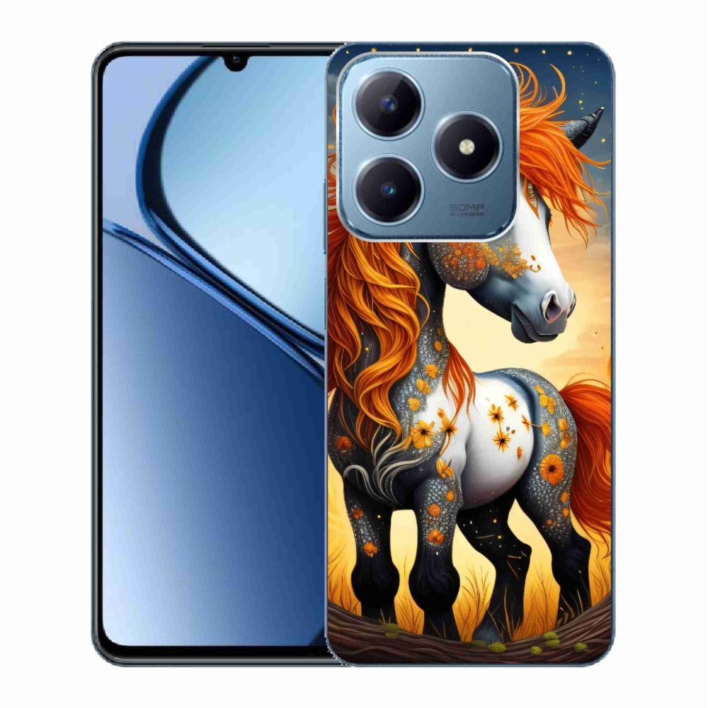 Gelový kryt mmCase na Realme C63 - barevný poník