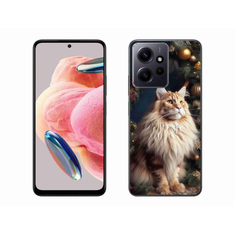 Gelový kryt mmCase na Xiaomi Redmi Note 12 4G - kočka u stromku