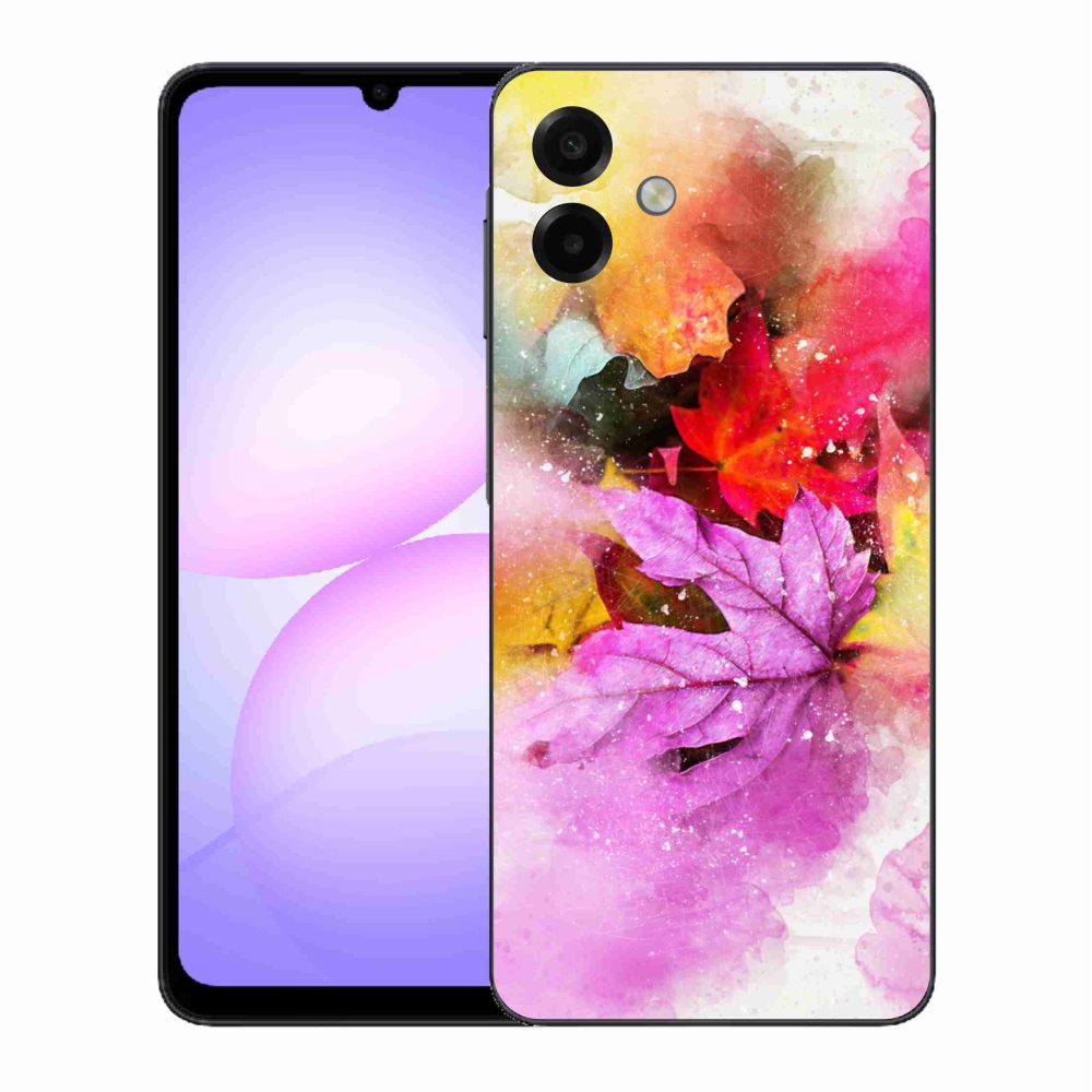 Gelový kryt mmCase na Samsung Galaxy A07 4G - barevné listy