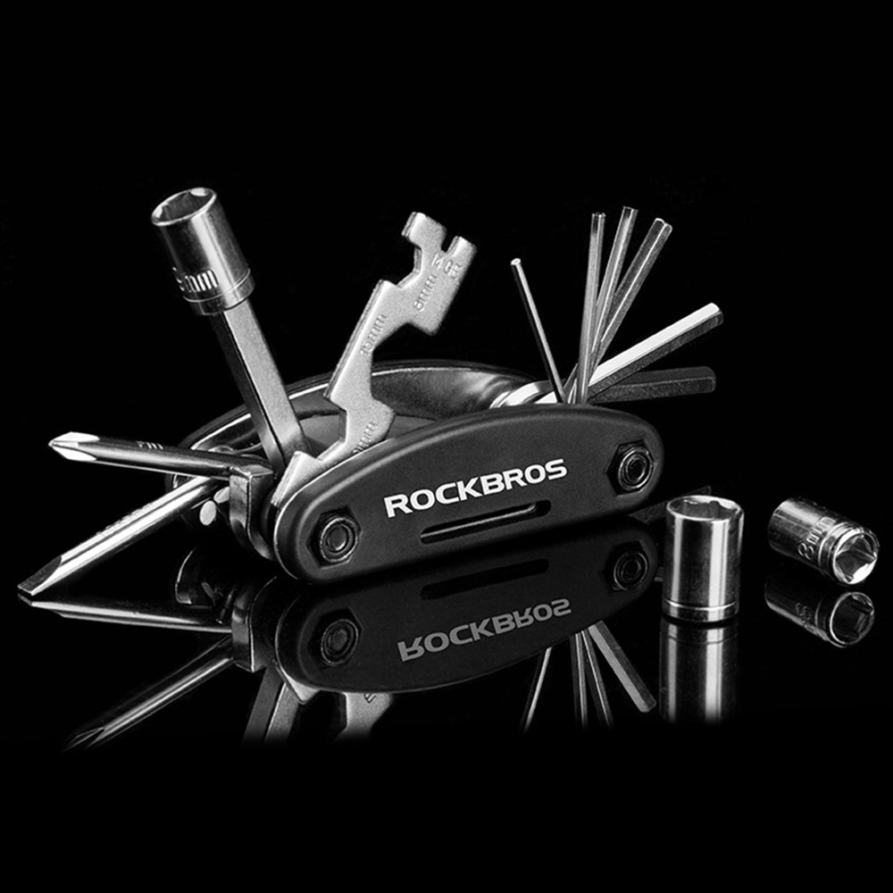 Kompaktní cyklistické nářadí 16 v 1 pro rychlé opravy kola