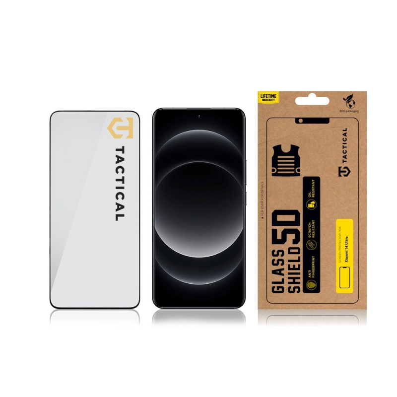 Tactical Glass Shield 5D sklo pro Xiaomi 14 Ultra Black