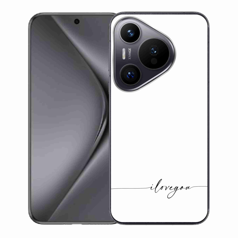 Gelový kryt mmCase na Huawei Pura 70 - I love you bílé pozadí