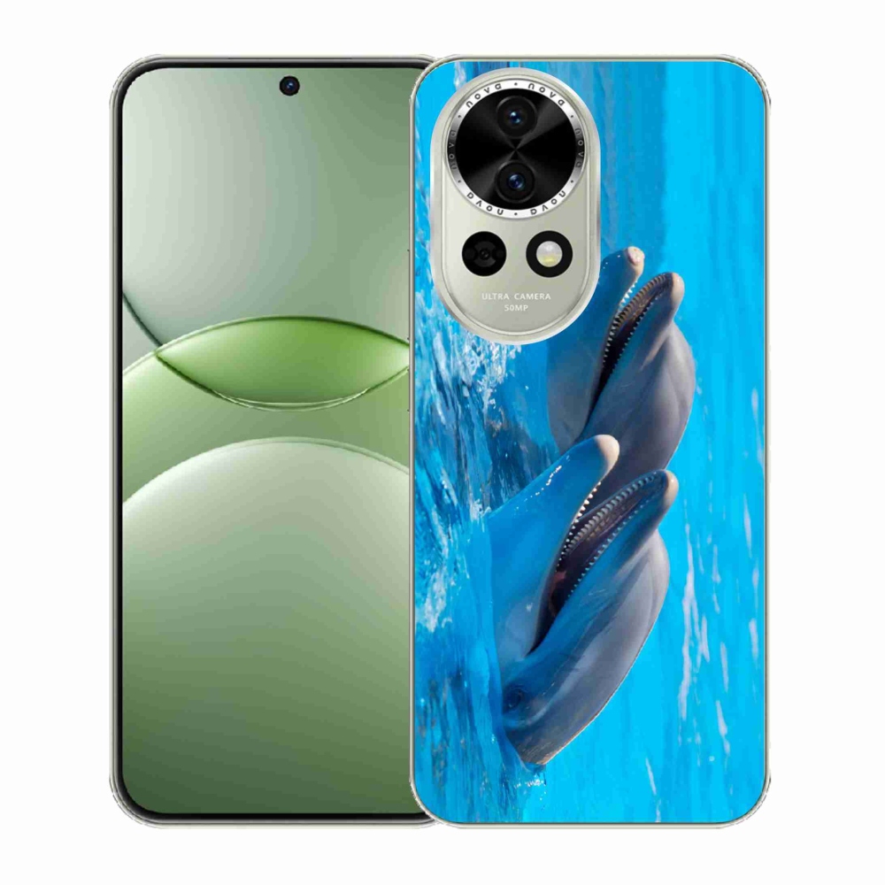 Gelový kryt mmCase na Huawei Nova 13 5G - delfíni