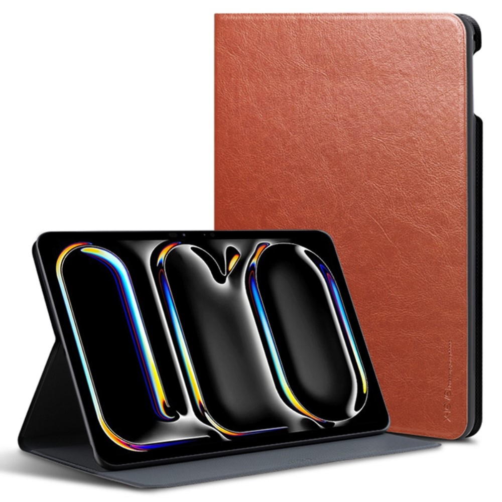 X-Level chytré zavírací pouzdro na iPad Pro 13 (2024) - hnědé