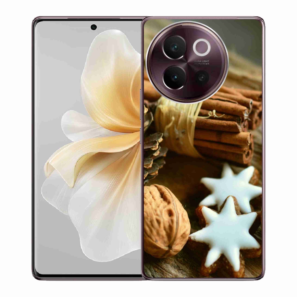 Gelový kryt mmCase na Vivo V40 Lite 5G - skořice a perníčky