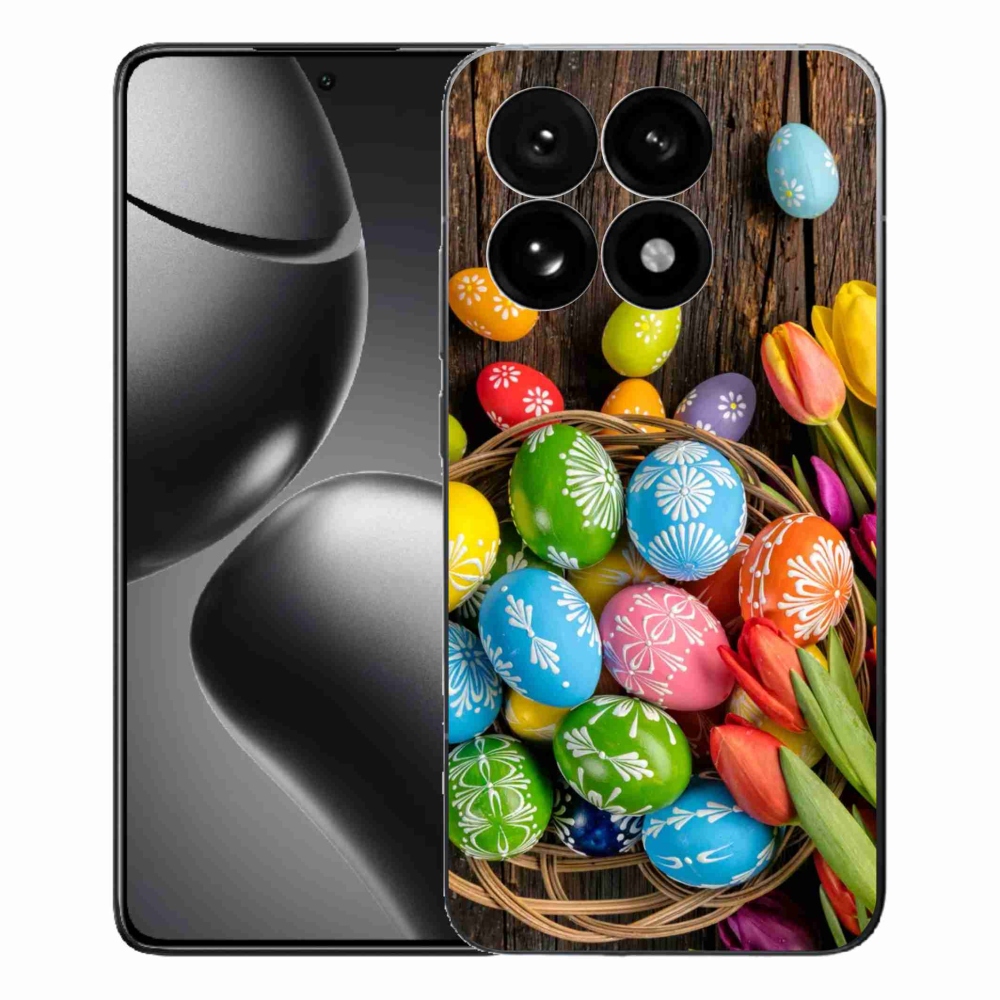 Gelový kryt mmCase na Xiaomi 15T - velikonoční vajíčka