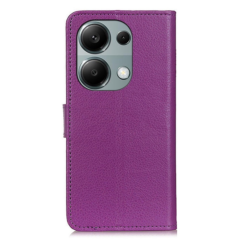Litchie knížkové pouzdro na Xiaomi Redmi Note 13 - fialové
