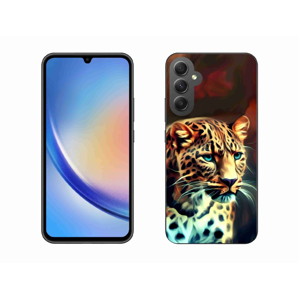 Gelový kryt mmCase na Samsung Galaxy A34 5G - leopard