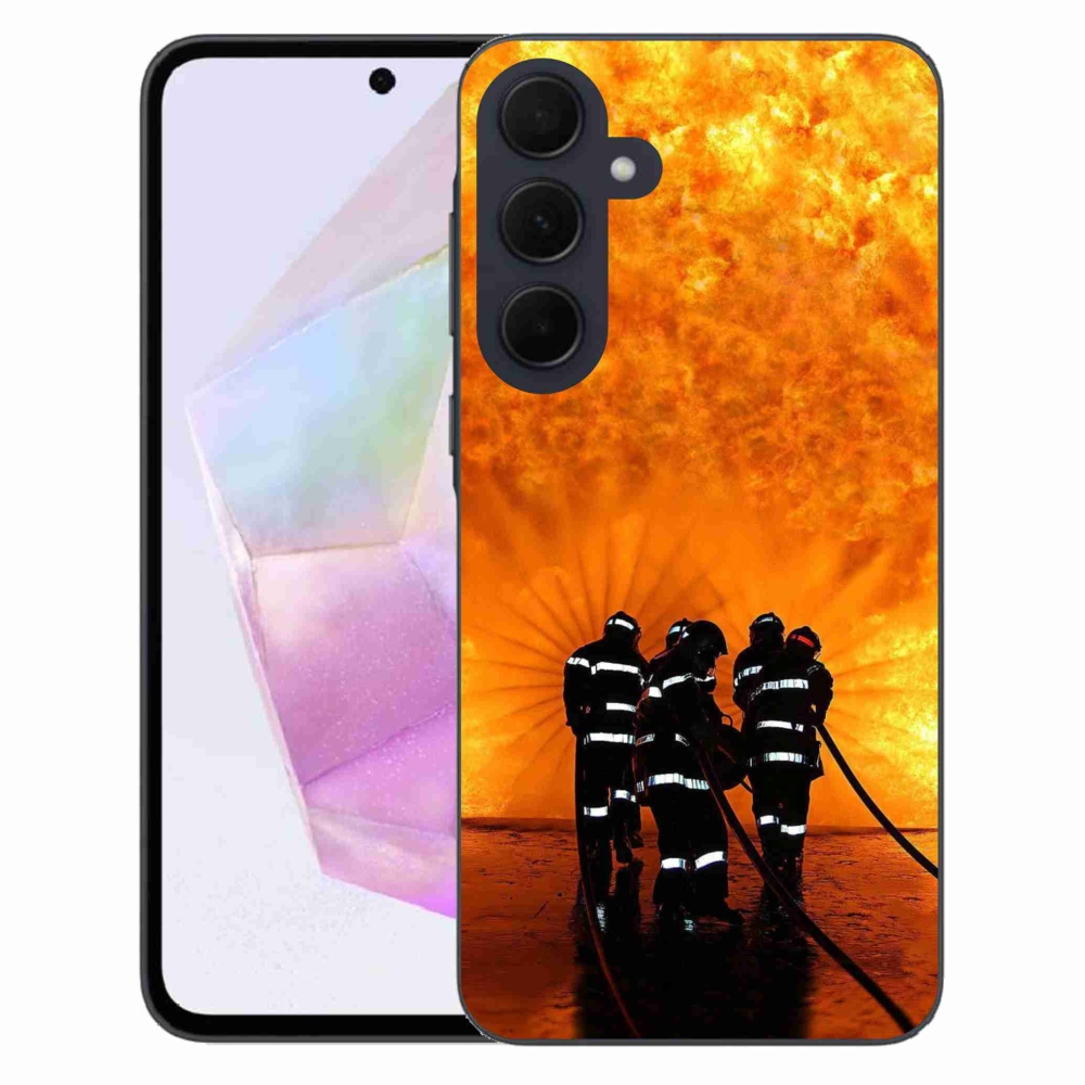 Gelový kryt mmCase na Samsung Galaxy A35 5G - požár