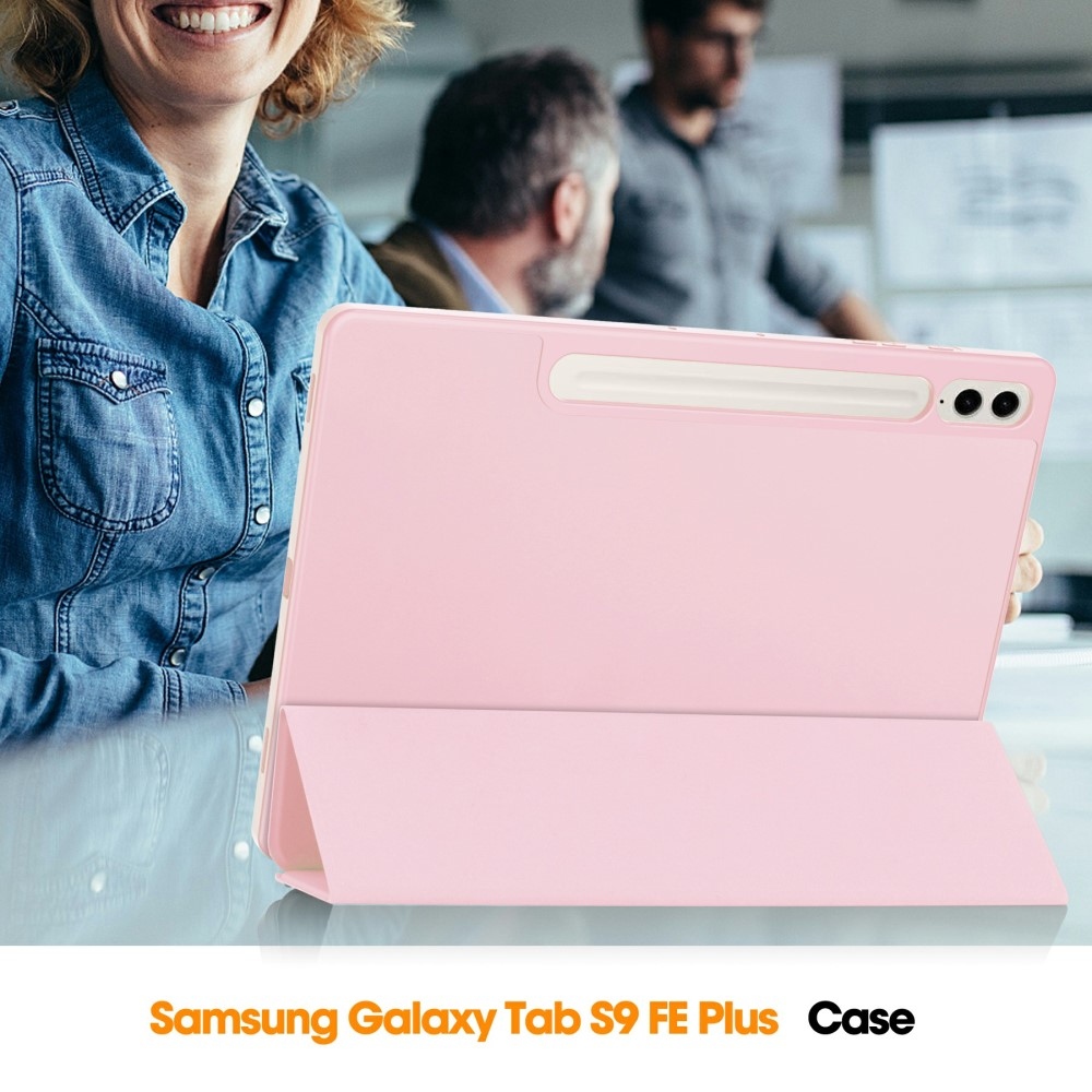 Case chytré zavírací pouzdro na Samsung Galaxy Tab S9 FE+ - růžové