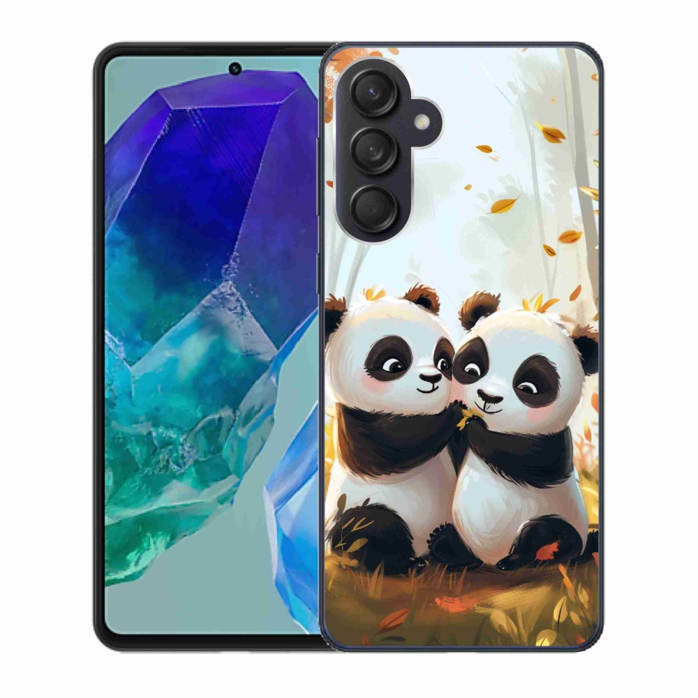 Gelový kryt mmCase na Samsung Galaxy M55 5G - pandy
