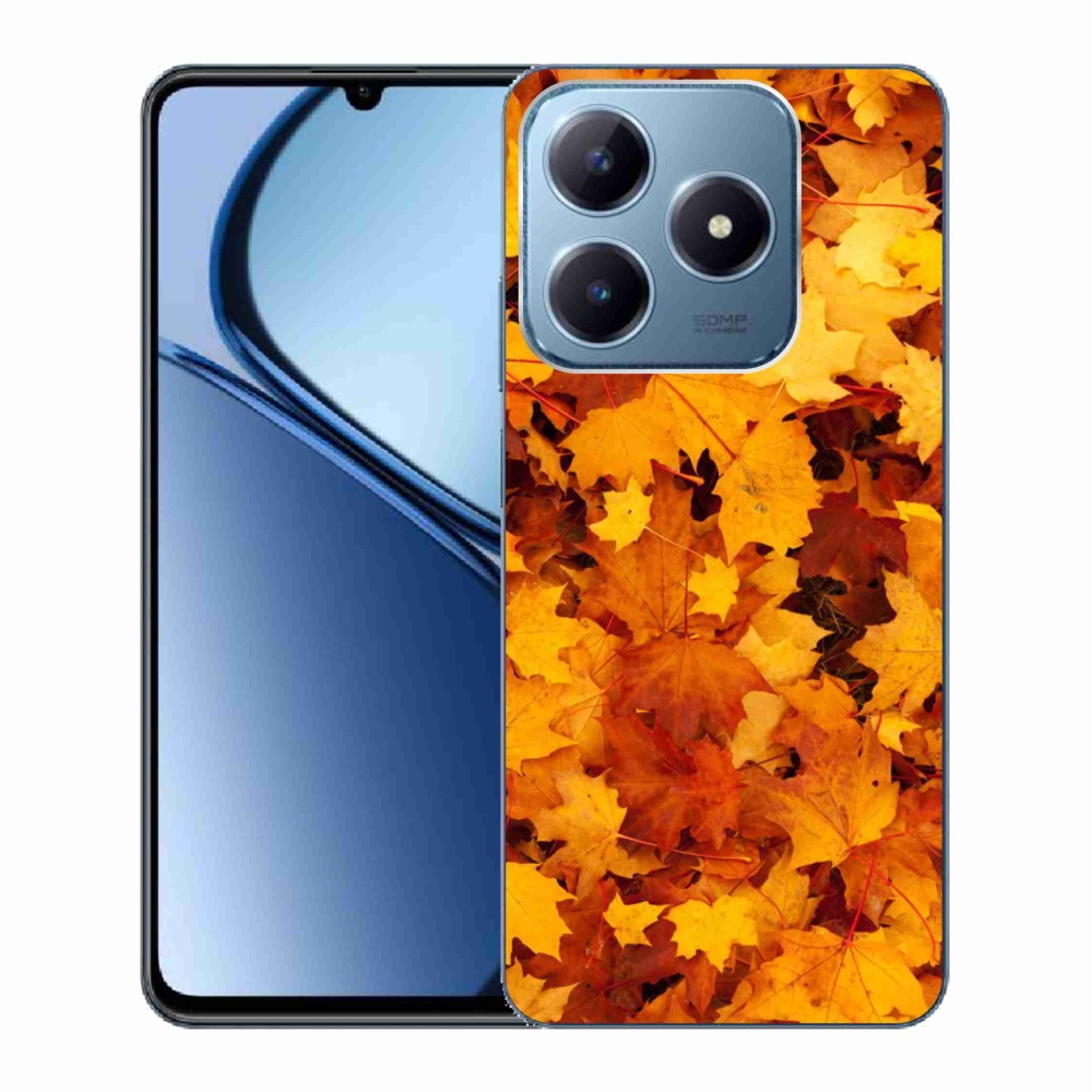 Gelový kryt mmCase na Realme C63 - javorové listy