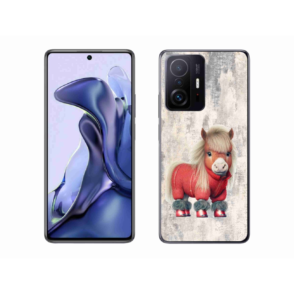 Gelový kryt mmCase na Xiaomi 11T - poník ve svetru