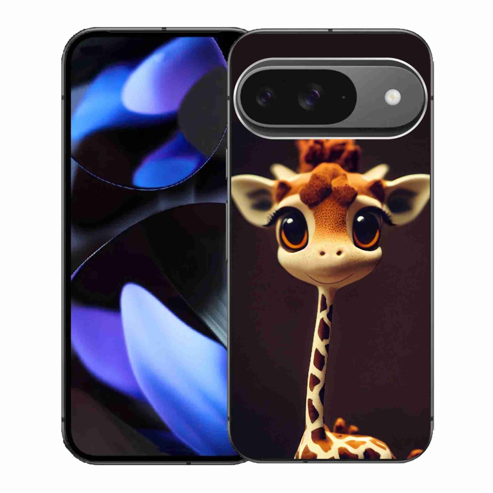 Gelový kryt mmCase na Google Pixel 9/9 Pro - malá žirafa