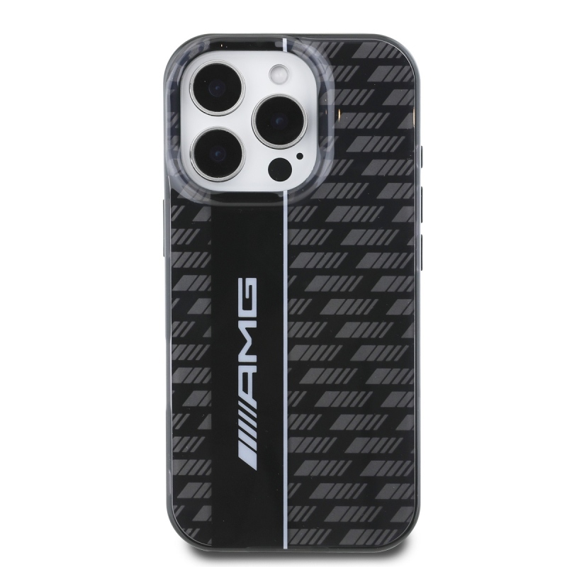 AMG Carbon Pattern Zadní Kryt pro iPhone 16 Pro Black