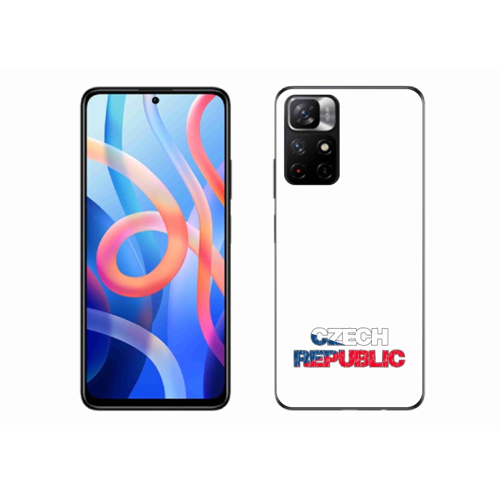 Gelový kryt mmCase na Xiaomi Redmi Note 11S 5G - Czech Republic bílé pozadí