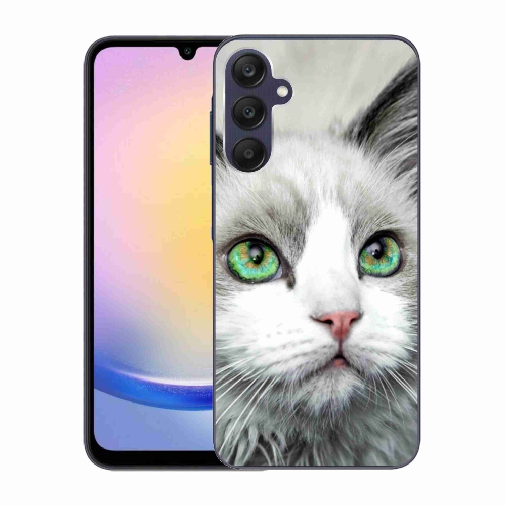 Gelový kryt mmCase na Samsung Galaxy A25 5G - kočičí pohled