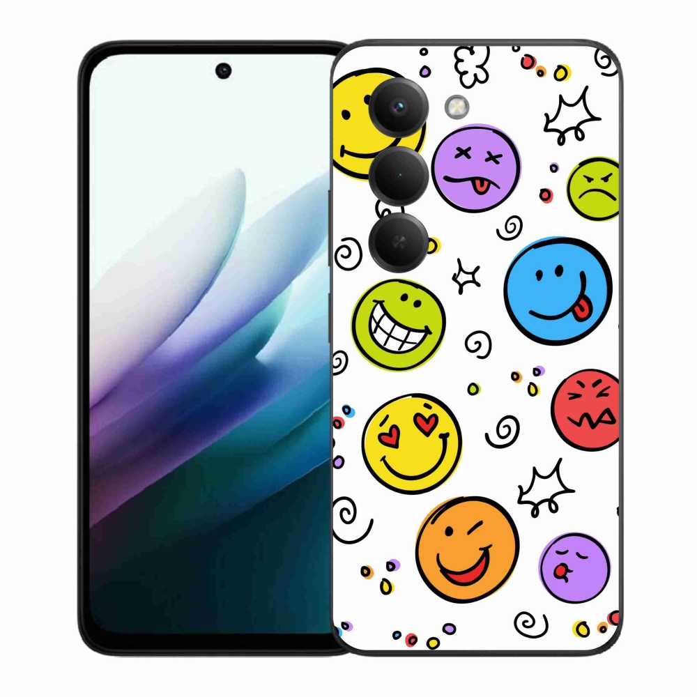 Gelový kryt mmCase na Xiaomi Redmi 15 4G/5G (171mm) - smajlíci