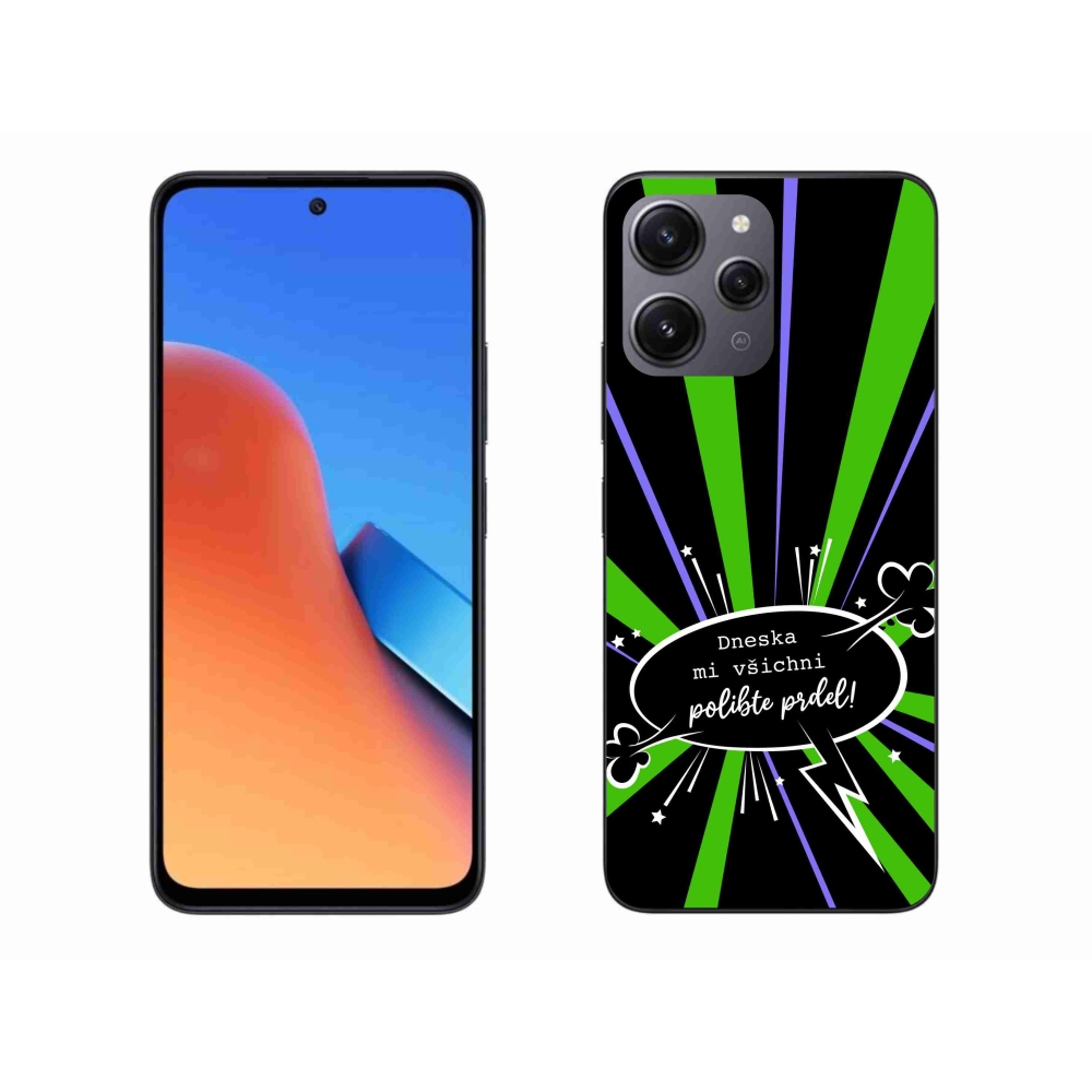 Gelový kryt mmCase na Xiaomi Redmi 12 - vtipný text 15 černé pozadí