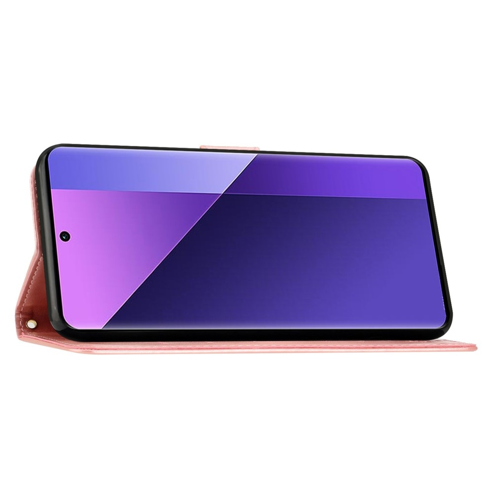 Flowers knížkové pouzdro na Samsung Galaxy A26 5G - růžovozlaté