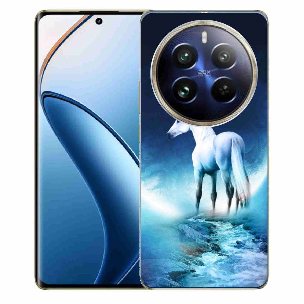 Gelový kryt mmCase na Realme 12 Pro 5G/12 Pro+ 5G - bílý jednorožec