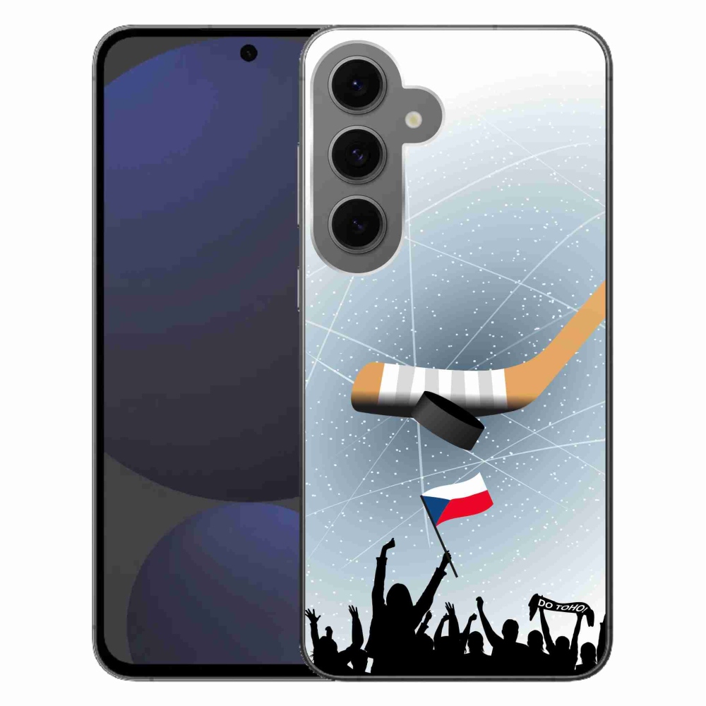 Gelový kryt mmCase na Samsung Galaxy S24 FE - fanoušci hokeje