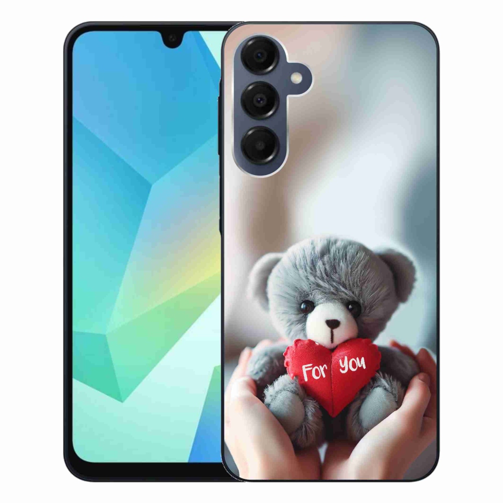 Gelový kryt mmCase na Samsung Galaxy A16 4G/5G - medvídek pro zamilované